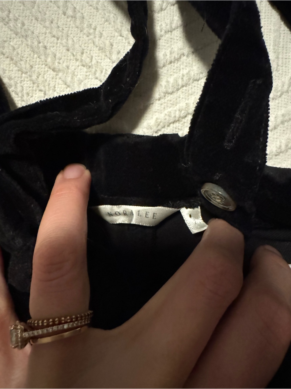 Noralee Black Velvet boys formal button down shirt and suspender pants